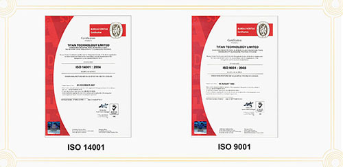 TITAN擁有ISO 9001和140001的散熱器生產品質保證