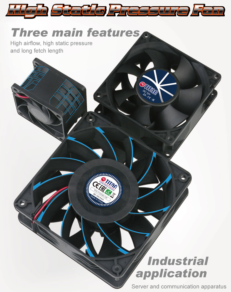 cooler/cooling/ cooling fam/high static pressure fan/ thermal solution/ industrial cooling/higher cooling fan/two ball sleeve bearing