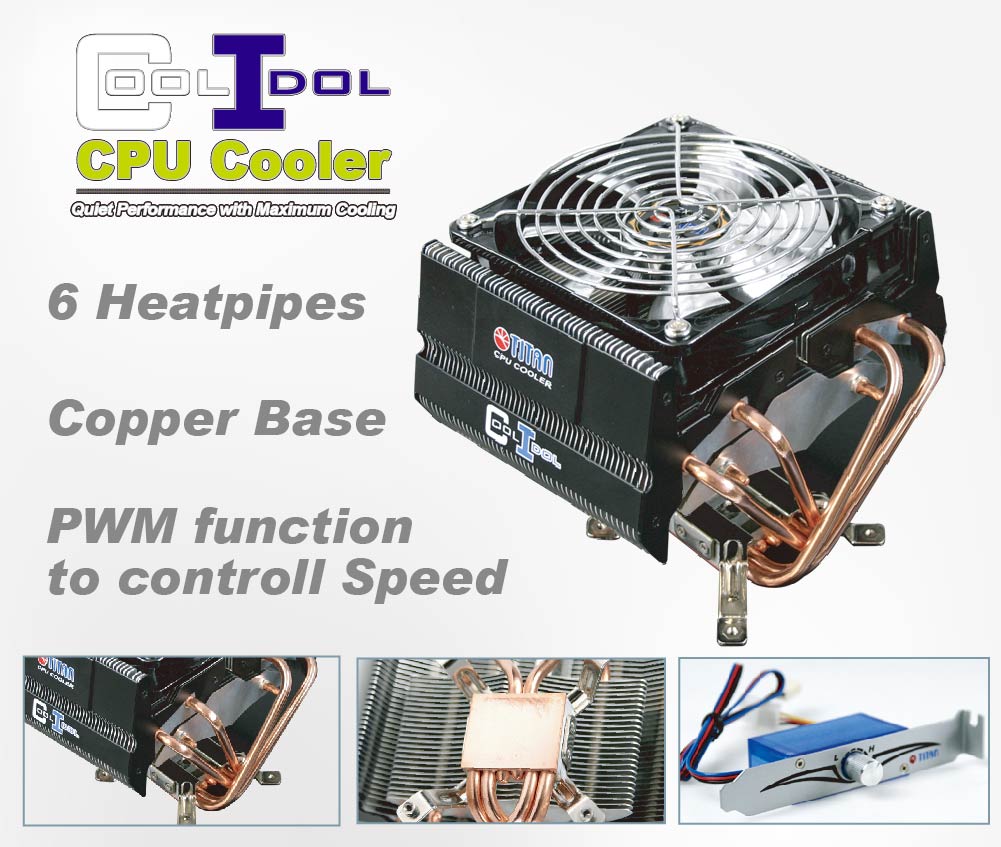 TITAN Kühler / TITAN / CPU-Kühlung / Computerkühlung / Gefrorene CPU / Bester CPU-Kühler / PWM / CPU-Kühlgebläse / Wärmeübertragung / Wärmeabfuhr / Wärme abführen / CPU-Kühler / Wärmeableiter