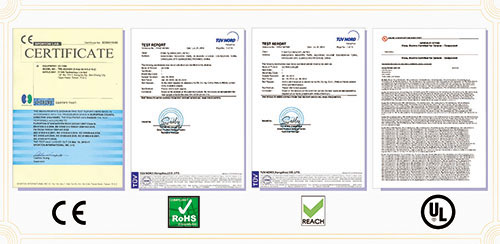 Alle Lüfter- und Computerkühlerprodukte von TITAN sind CE-, TÜV- und UL-zertifiziert