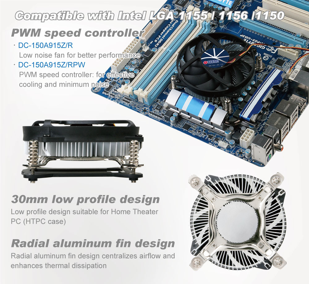 TITAN/CPU Cooler / CPU cooling / CPU frozen / frozen computer / CPU/CPU heatsink / heat sink / heat transfer / heat dissipation/dissipate heat/thermal solution/thermal transfer / thermal dissipation / thermal cooling / Cooling fan / CPU fan / silent fan / aluminum fins / cooling fins / system cooling / Intel platform / AMD platform/Intel LGA 1155 / Intel LGA 1156/ LGA1200