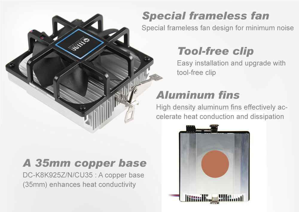 TITAN/CPU/散熱/散熱器/ CPU散熱器/CPU風扇/超靜音/風扇 靜音/系統散熱/散熱風扇/AMD Platform/散熱鋁鰭片/CPU散熱片/電腦 散熱/超頻 散熱/低噪音