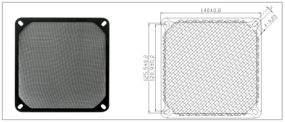 140mm Metal Filter