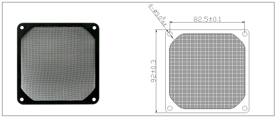 9公分散熱風扇鐵網防塵罩
