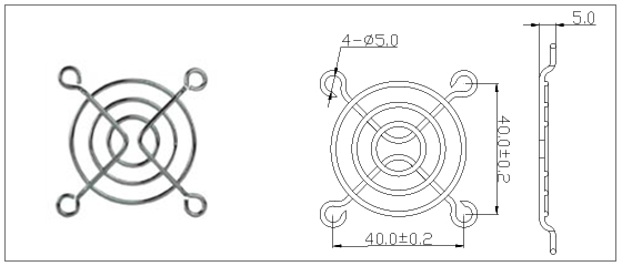 50mm 금속 손가락 보호망 그릴