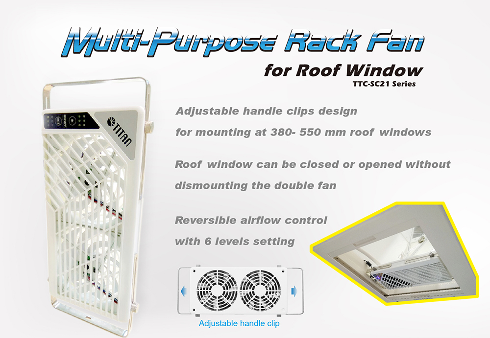 Dit is een 12V DC dakvensterventilator voor caravans, campers, bestelwagens, vrachtwagens, reiswagens, enz.