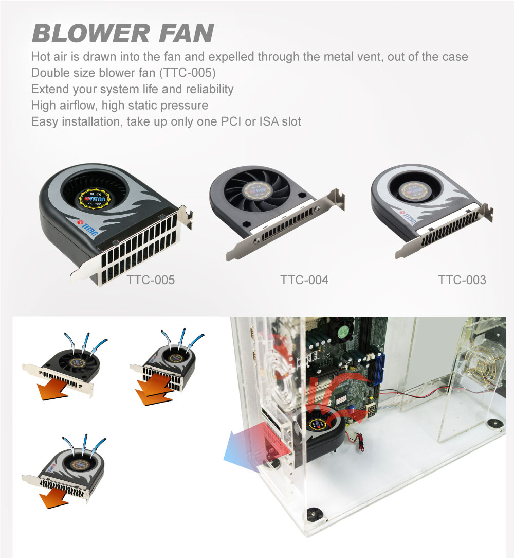 渦輪風扇/系統渦輪散熱/12V 散熱風扇