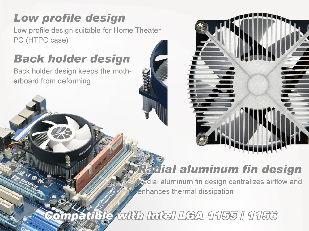 TITAN/CPU Cooler / CPU cooling / CPU frozen / frozen computer / CPU/CPU heatsink / heat sink / heat transfer / heat dissipation/dissipate heat/thermal solution/thermal transfer / thermal dissipation / thermal cooling / Cooling fan / CPU fan / silent fan / aluminum fins / cooling fins / system cooling / Intel platform / AMD platform/Intel LGA 1155 / Intel LGA1156/ Intel LGA1200