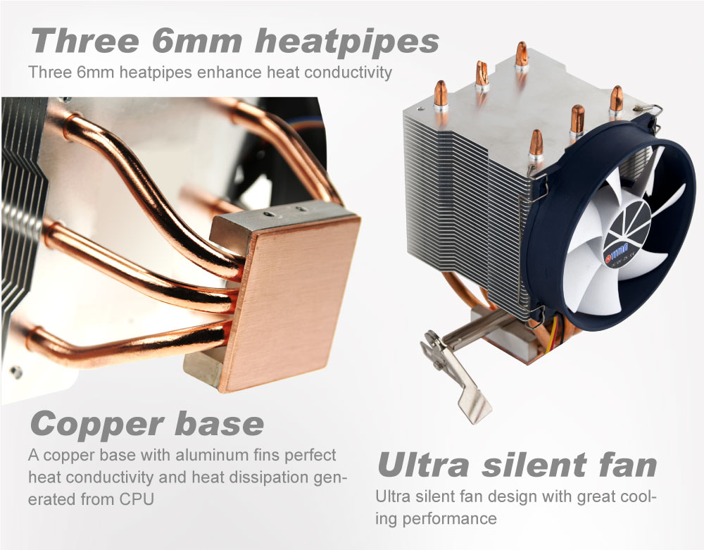 TITAN / CPU / CPU Cooling / CPU Cooler / CPU Frozen / Cooling Fan / CPU Fan / Silent Fan / Heat Sink / Heatsink / Heat Transfer / Heat Dissipation / Cooling Fin / Aluminum Cooling Fin / Aluminum Fin / Computer Cooling